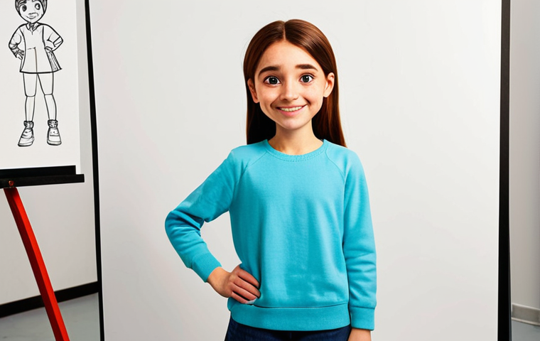 **Prompt:** "A professional animator, sketching a fully clothed, modest cartoon character design of a friendly, young girl with bright eyes and a warm smile in a brightly lit studio. Appropriate attire, safe for work, perfect anatomy, correct proportions, natural pose, well-formed hands, proper finger count, natural body proportions, professional, family-friendly."