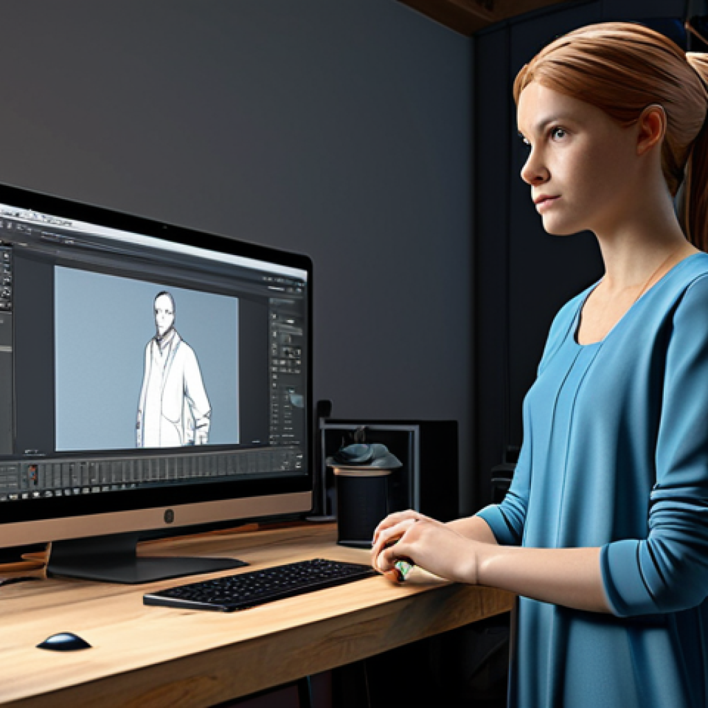 캐릭터 디자인과 3D 프린팅 기술 - Digital Sculpting Setup**

"A professional artist working on a 3D character design on a computer usi...