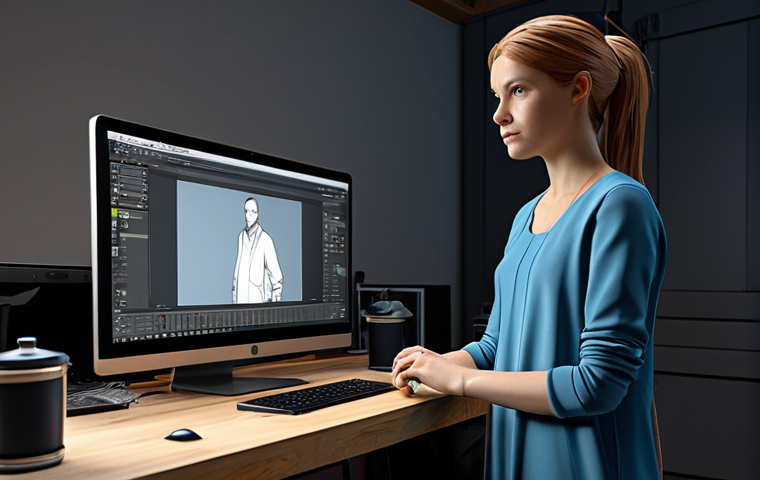캐릭터 디자인과 3D 프린팅 기술 - Digital Sculpting Setup**

"A professional artist working on a 3D character design on a computer usi...