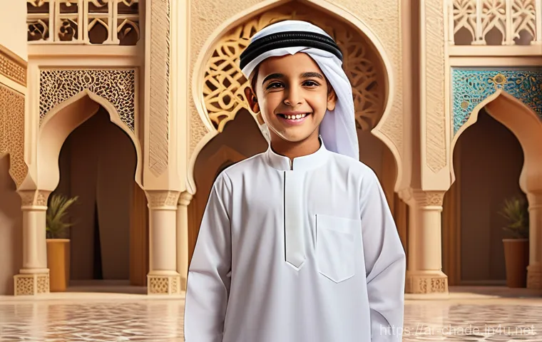캐릭터 디자인 프로젝트 관리 실무 - **Prompt:** A cheerful and friendly cartoon mascot character, embodying Arab family values. The char...