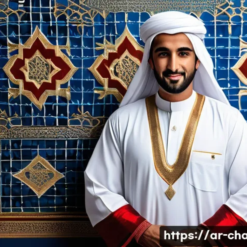 캐릭터 디자인과 문화적 다양성 표현 - A dignified Arab man from the Gulf region wearing traditional attire including a white thobe and a r...